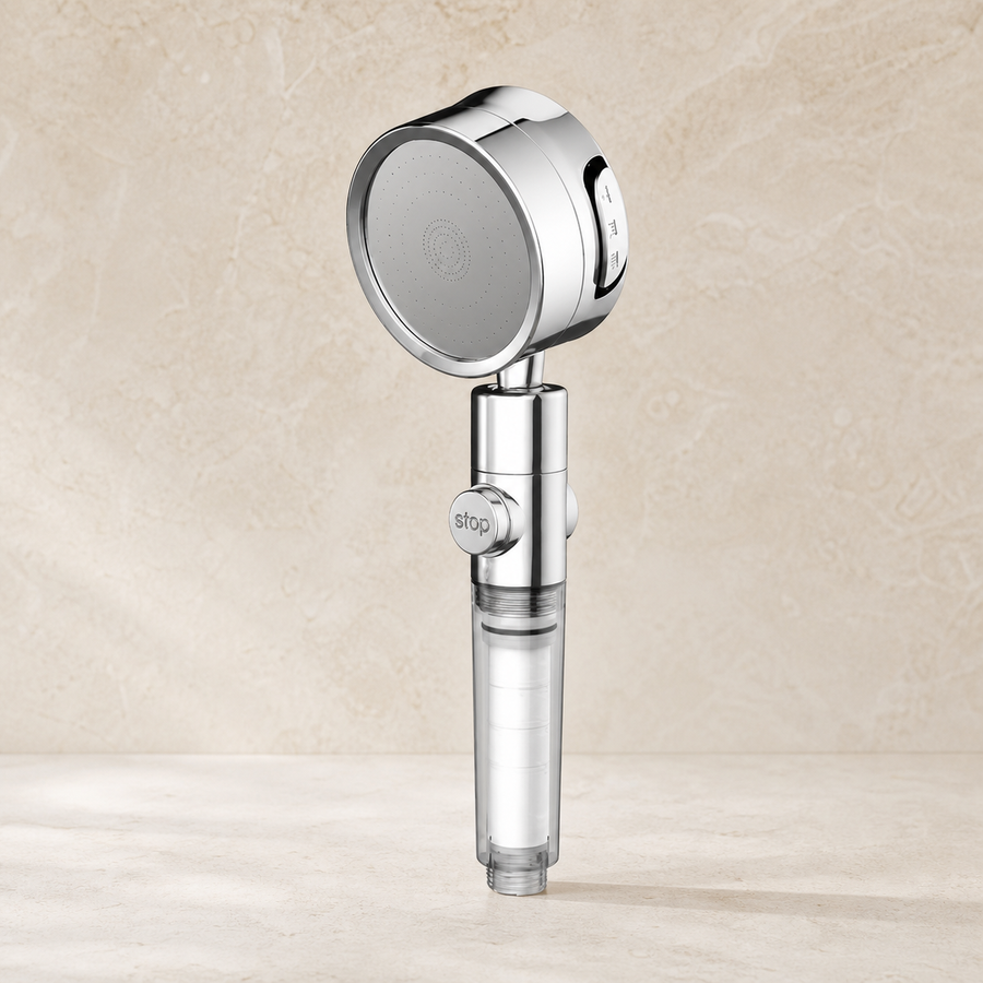 ILMARA S1 filtered showerhead in Silver
